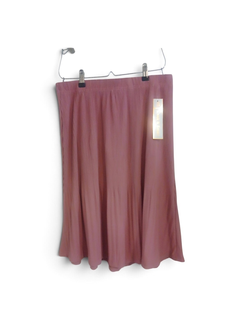 HL Affair Pleated Midi Skirt in Dusty Rose